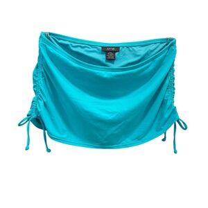 Apt 9 Ruched Drawstring bathing suit bottoms Turquoise Blue